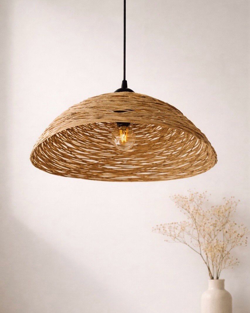 Raffia Pendant Light — view 2