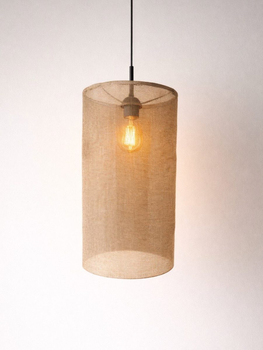 Braided Jute Pendant — view 2