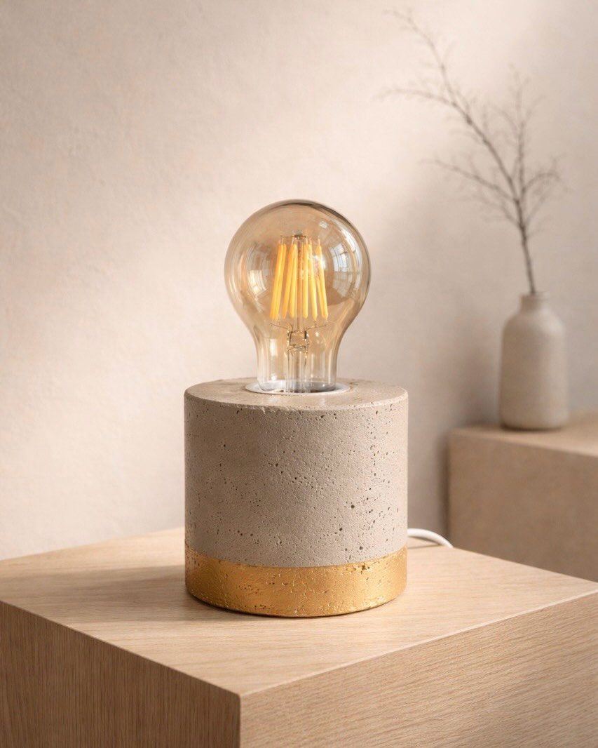 Cement Table Lamp