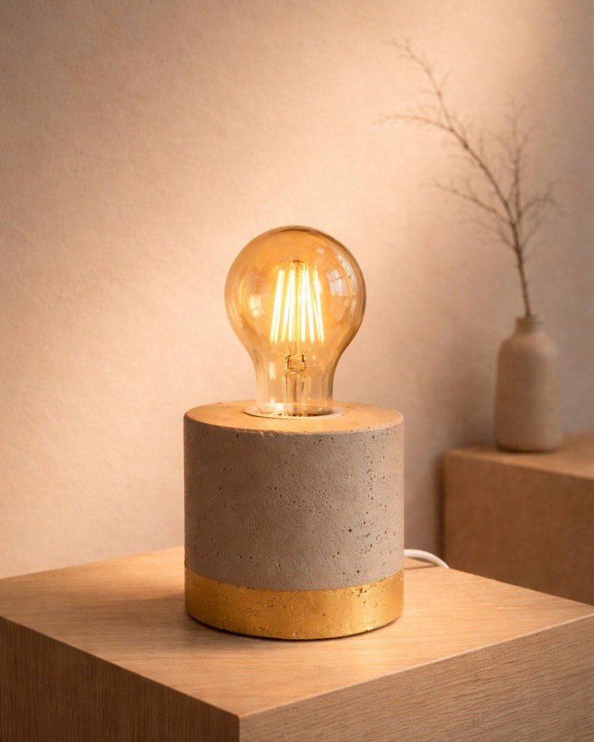 Cement Table Lamp — view 2