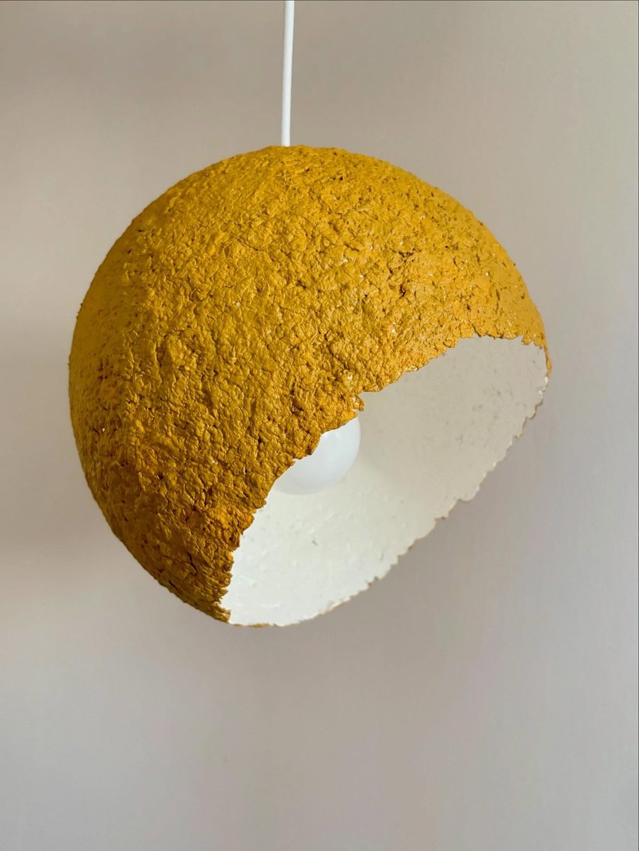 Ochre Textured Pendant — view 2